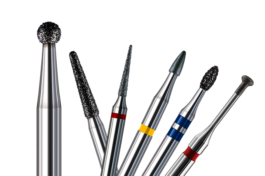 Root planing burs, manufactured in Germany by Busch & Co
